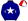 Dark Blue White Star Red & White Quartered Cap