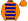 Orange Dark Blue Hoops Orange Cap