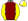 Maroon & Yellow Quarters White Collar Yellow Sleeves Quartered Cap White Peak