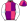 Pink Purple Quarters White Sleeves Light Blue Diamond Armbands Pink & Purple Quartered Cap