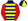 Dark Blue Yellow Hoops Red Sleeves Dark Blue & Yellow Quartered Cap
