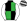 Black Green Quarters White Sleeves & Cap Black Diamonds