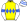 Yellow Royal Blue Diamonds Band White Sleeves Royal Blue Diamonds Armbands Hooped Cap