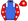 Royal Blue White Epaulettes Red Sleeves White Stars Red Cap White Star