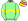 Pale Green Yellow Chevron & Armbands Yellow Cap Purple Hoops