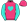 Pink Turquoise Love Heart & Sleeves
