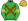 Green Brown Crossed Sashes Gold Armbands & Cap