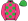 Pink Green Spots Green Cap