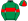 Emerald Green Red Band & Armbands Quartered Cap