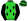 Lime Green Five Black Diamonds Black Sleeves Diamonds On Cap