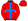 Red Blue & White Cross Red Cap