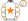 White Orange Star Stars Sleeves & Cap