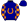 Dark Blue Orange Horseshoe Checked Sleeves Dark Blue Orange Horseshoe Cap