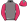 Grey Cerise & White Horses Cerise Sleeves With Grey Seams Diamond Cap