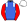 Royal Blue White Epaulettes Red Sleeves White Cap