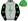 Silver Fluorescent Green Lightning Bolt & Seams Black Sleeves Fluorescent Green Stars & Cap