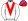 White Red & Royal Blue Vee Stripe On Cap