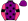 Purple Black Stars Pink Sleeves Black Armbands Purple Cap