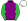 Purple Green Sleeves White Cap