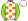 White Orange Spots Green & Yellow Striped Sleeves White Cap Orange Pom Pom