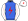 Royal Blue Red Lightning Bolt White Sleeves Red Seams White Cap Red Lightning Bolt