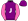 Purple White J Hot Pink Sleeves & Pom Pom