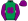 Emerald Green Purple Four Leaf Clover & Sleeves Purple Four Leaf Clover Cap