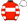 Scarlet White Band Hooped Sleeves White Cap