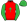 Red Green Celtic Cross Green Sleeves & Cap