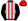 Red Pale Blue Stripes Black Sleeves