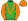 Bottle Green Orange V Sleeves & Cap
