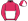 Cerise White Halves Quartered Cap