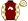 Maroon White Horse Head Gold & White Checked Sleeves & Cap