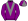 Purple Grey Vee Quartered Cap