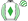 White Green Diamond Striped Sleeves & Cap