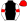 Black White Sleeves Red Armbands & Cap