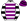 White Purple Hoops Black Hooped Sleeves & Cap