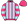 Pink Light Blue Stripes Hooped Sleeves