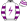 White Purple Lightning Bolt Hooped Sleeves & Cap