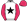 White Black Star Cerise Sleeves & Cap