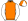 Orange & White Quarters White Sleeves Quartered Cap White Pom Pom