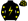 Black Yellow Lightning Bolt Stars Sleeves & Cap