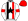White Black Star Red & Black Braces & Armbands Red Cap