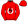 Deep Red White Horseshoe With Black Lightning Bolt
