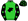 Lime Green Black Panther Head Black & Lime Green Stars Sleeves & Cap