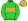 Lime Green Gold Band & Cap