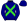 Navy Blue Lime Green Crossed Sashes