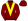 Maroon Yellow Vee