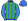 Royal Blue & Green Stripes Royal Blue Cap