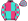 Pink Turquoise Quarters Checked Sleeves & Cap